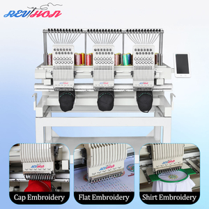 M&aacute;quina de bordado automatizada de 3 cabezales, multifuncional, inteligente, de alta calidad